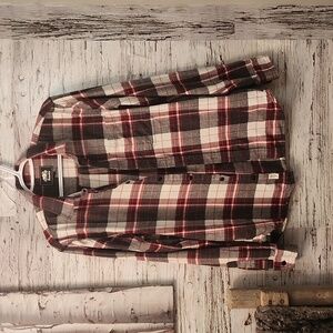 ROOTS plaid mens shirt. Medium.